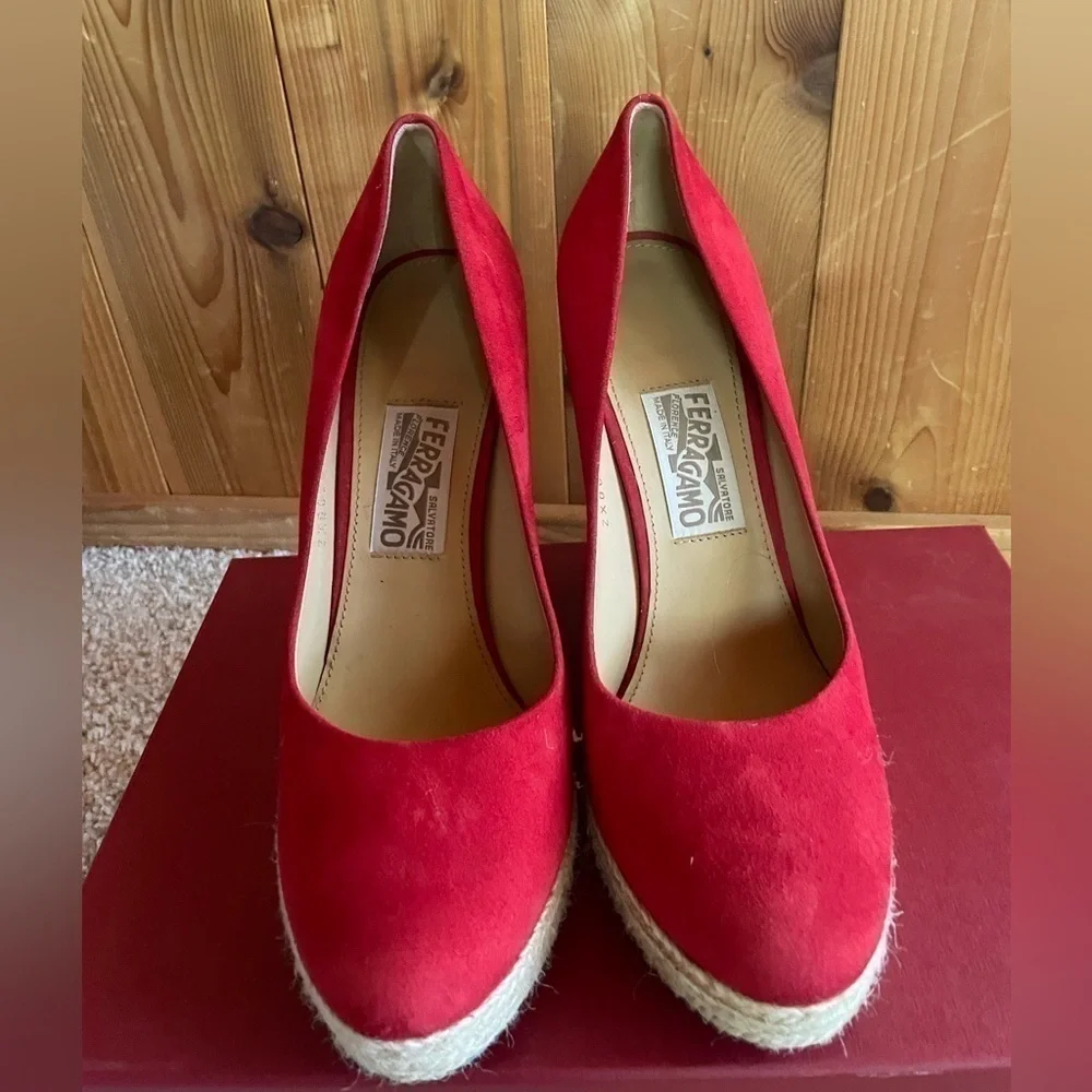 Salvatore Ferragamo Bernie Espadrille Wedge